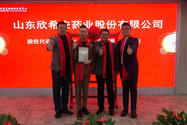 『欣希安藥業』在青島藍海股權交易中心成功掛牌